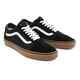 VANS OLD SKOOL SHOE - BLACK / GUM SOLE