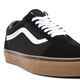 VANS OLD SKOOL SHOE - BLACK / GUM SOLE