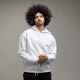 ILABB MENS VARSITY BLOCK HOODY - WHITE MARLE