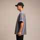 ILABB MENS RACE 3.0 OVERSIZED BLOCK TEE - GRAVEL