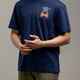 ILABB MENS VIBES OVERSIZED BLOCK TEE - NAVY