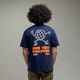 ILABB MENS VIBES OVERSIZED BLOCK TEE - NAVY
