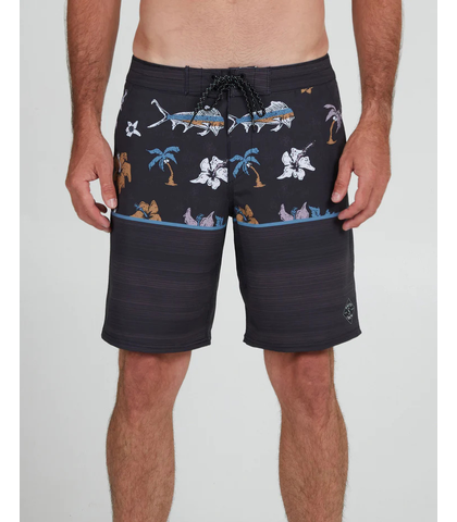 SALTY CREW MENS TANDEM BOARDSHORT - BLACK / BLACK