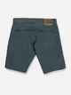 VOLCOM MENS SOLVER LITE 5 POCKET WALKSHORT - DARK SLATE