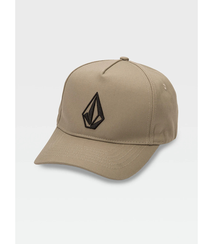 VOLCOM MENS EMBOSSED STONE ADJUSTABLE CAP - DARK KHAKI