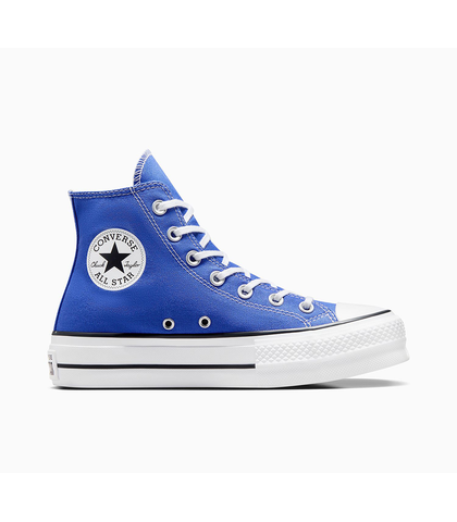 CONVERSE CHUCK TAYLOR LIFT HIGH - BLUE FLAME / WHITE