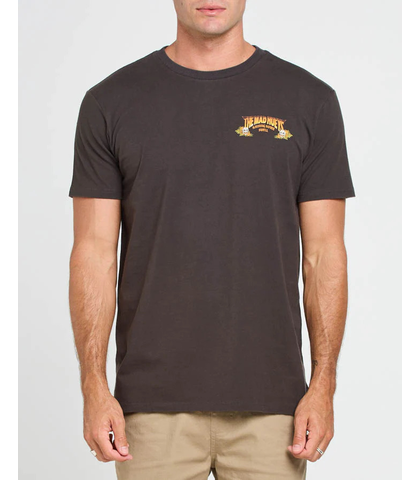 MAD HUEYS RAISING SWELL TEE - VINTAGE BLACK