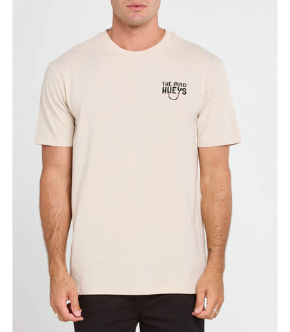 MAD HUEYS GAFF SCHOOL TEE - CEMENT