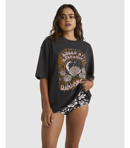 BILLABONG LADIES WANDERLUST TEE - BLACK SANDS