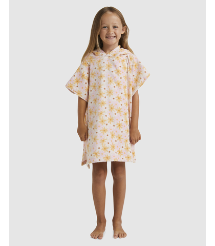 BILLABONG TODDLER GIRLS DAISY HOODIE TOWEL - PALE PINK