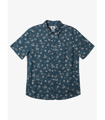 QUIKSILVER MENS FUTURE HIPPE S/S DRESS SHIRT - NAVY