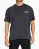BILLABONG MENS ARCH WAVE S/S TEE - WASHED BLACK