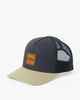 BILLABONG MENS STACKED TRUCKER CAP - NAVY / KHAKI