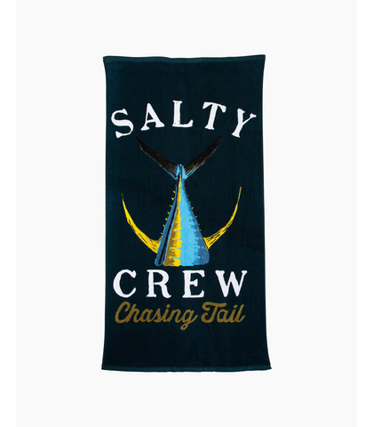 SALTY CREW MENS CHASING TAIL TOWEL - NAVY