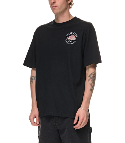SALTY CREW MENS SNAP ATTACK S/S TEE - BLACK