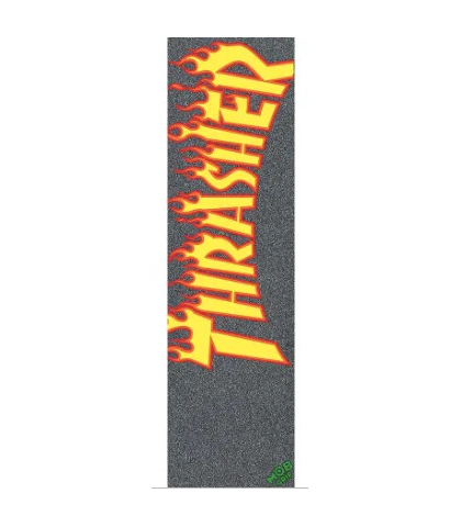 MOB GRIP - THRASHER YELLOW / ORANGE FLAME GRIP