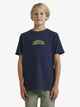 QUIKSILVER BOYS BUBBLE ARCH S/S TEE - ECLIPSE