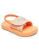 ROXY TODDLERS TW FINN SLIDES - PEACHES