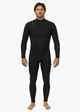 VISSLA MENS 3/2 NEW SEAS V-ZIP STEAMER - BLACK