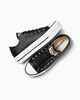 CONVERSE CHUCK TAYLOR LIFT LEATHER LOW - BLACK