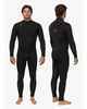 VISSLA MENS 4/3 NEW SEAS V-ZIP STEAMER - BLACK