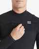 BILLABONG MENS 4/3 FURNACE COMP CHESTZIP STEAMER - BLACK