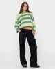 RUSTY LADIES MARISSA LONG SLEEVE CREW NECK OMBRE KNIT - LIME