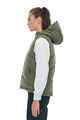 HUFFER LADIES CLASSIC DOWN PUFFER VEST - KHAKI