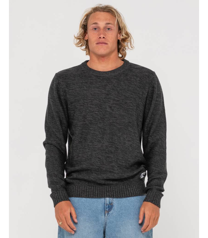 Rusty Vengeance V Neck Crew Ecru Marle Marle main image 0