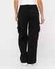 RUSTY LADIES TANK GIRLS LOW RISE WIDE LEG CARGO PANT - BLACK