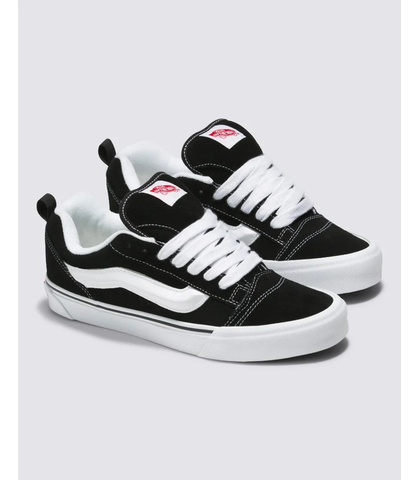 VANS KNU SKOOL SHOES - BLACK / TRUE WHITE 