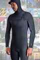 O'NEILL MENS HYPERFREAK 5/4 HOODED CHESTZIP STEAMER - BLACK