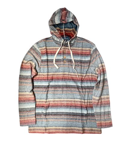 VISSLA MENS DESCANSO HOODY - STORM BLUE