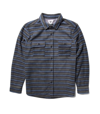 VISSLA MENS ECO-ZY L/S POLAR FLANNEL - PHANTOM