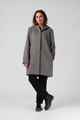 RPM LADIES MILFORD OVERCOAT - GREY MARLE