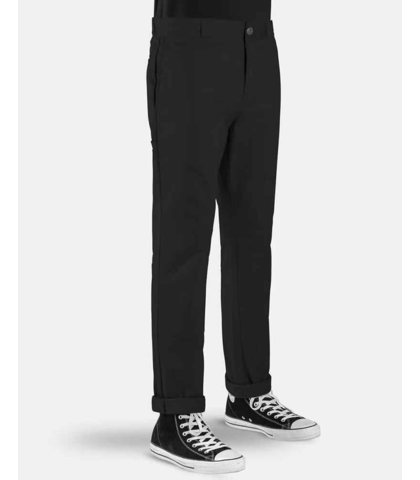 DICKIES WP 918 SLIM FIT DOUBLE KNEE PANT - BLACK