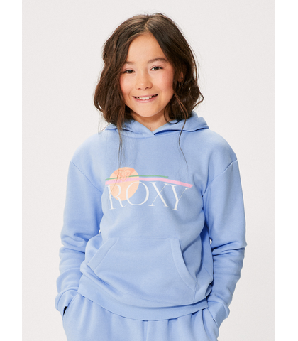 ROXY GIRLS SURF FEELING HOODIE - BEL AIR BLUE