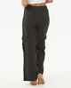 RIPCURL LADIES BLOCK PARTY CARGO TRACKPANT - WASHED BLACK