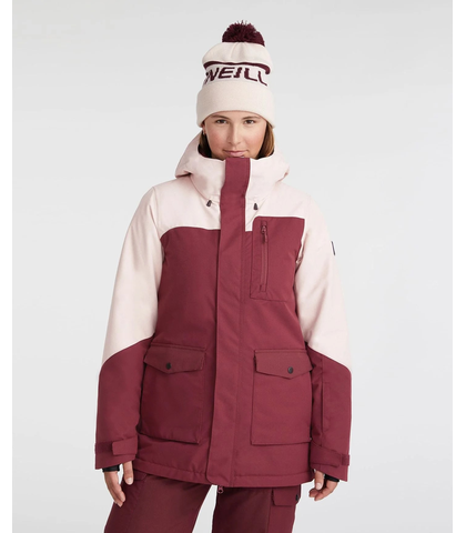 O'NEILL LADIES UTILITY SNOW JACKET - WINDSOR WINE