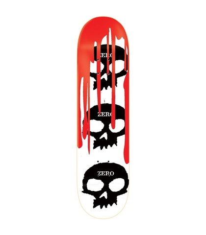 ZERO DECK - SKULL BLOOD R7 - WHITE / BLACK / RED