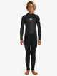 QUIKSILVER BOYS 4/3 PROLOGUE SR BACKZIP GBS STEAMER - BLACK