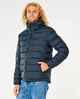 RIPCURL MENS ANTI SERIES ELITE PUFF HOODED JACKET - BLACK