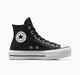 CONVERSE CHUCK TAYLOR LIFT - LEATHER HI BLACK 
