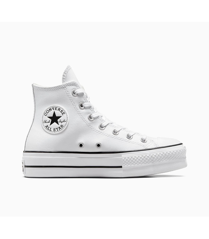 CONVERSE CHUCK TAYLOR LIFT - LEATHER HI WHITE
