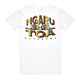 NGARU TOA OLD RASTA TEE - WHITE