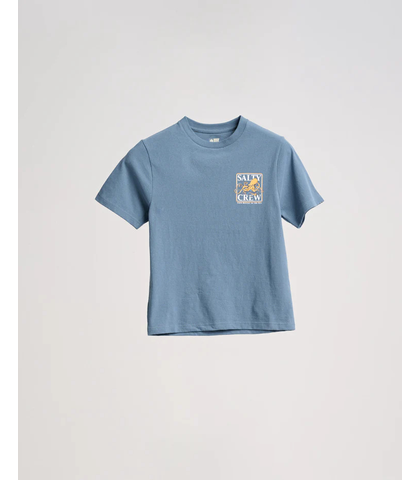 SALTY CREW BOYS INK SLINGER S/S TEE - DARK SLATE