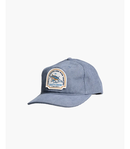 SALTY CREW MENS CHASER CORD 5 PANEL CAP - NAVY