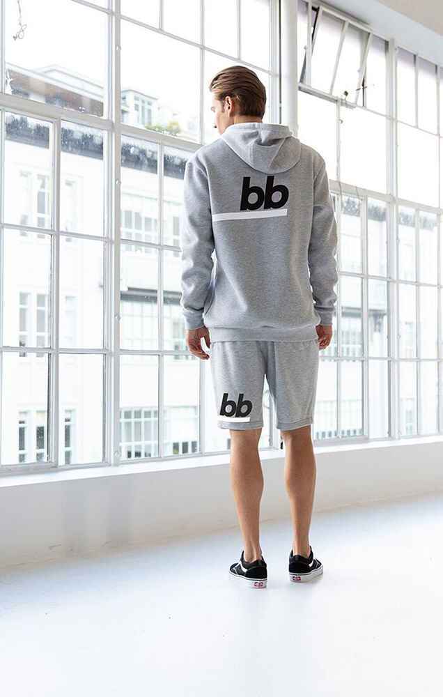 ILABB MENS BEAM TRACKIE SHORTS - GREY 