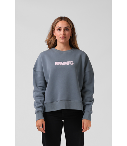 RPM LADIES OLD SKOOL CREW - STORMY BLUE
