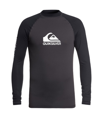 QUIKSILVER MENS ON TOUR L/S RASHSHIRT -  TARMAC